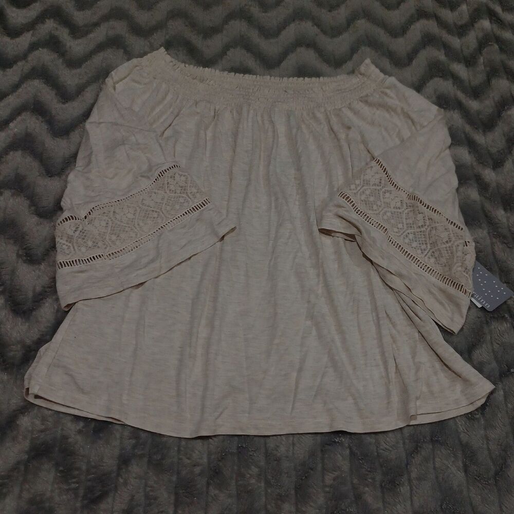 Daniel Rainn Stitchfix Womens Size 8 Korah Scoop Neck 3/4 Sleeve Knit Shirt NWT